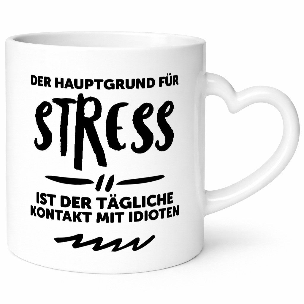Der tägliche Kontakt mit Idioten | Stress euch Geschenk Humor Geschenkidee