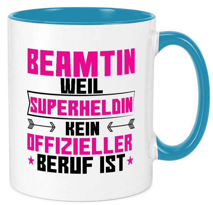 Superheldin Beamtin | Verbeamtung öffentlicher Dienst Geschenkidee Humor Tasse