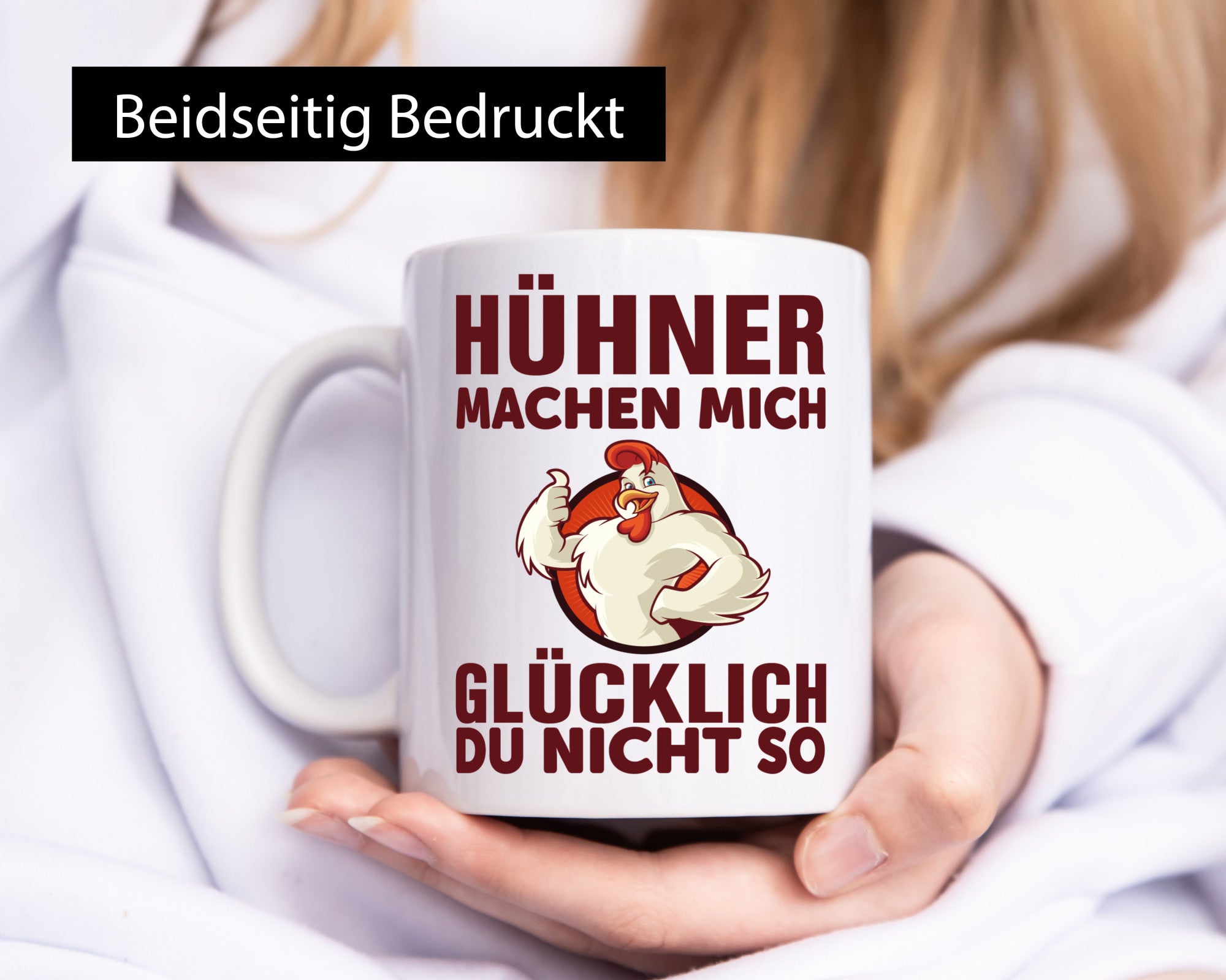 Hühner Tasse | Spruch witziges Huhn Bauer Humor Geschenkidee