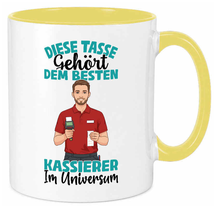 Im Universum: Kassierer Geschenk Humor Geschenkidee lustiger Spruch Tasse