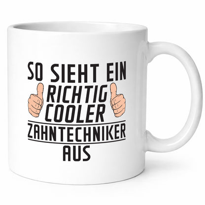 Richtig Cooler Zahntechniker | Zahnmedizin Geschenkidee Humor Tasse