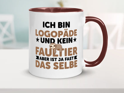 Ich bin kein Faultier: Logopäde | Sprachtherapie v2 Humor Tierliebhaber
