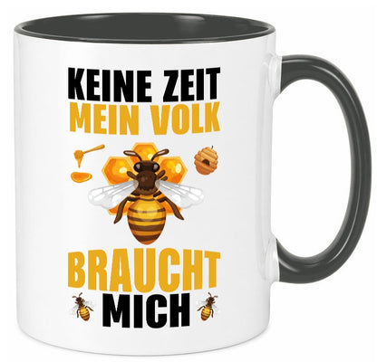 Mein Volk braucht mich Bienen lustiger Spruch Geschenk Humor Geschenkidee Tasse