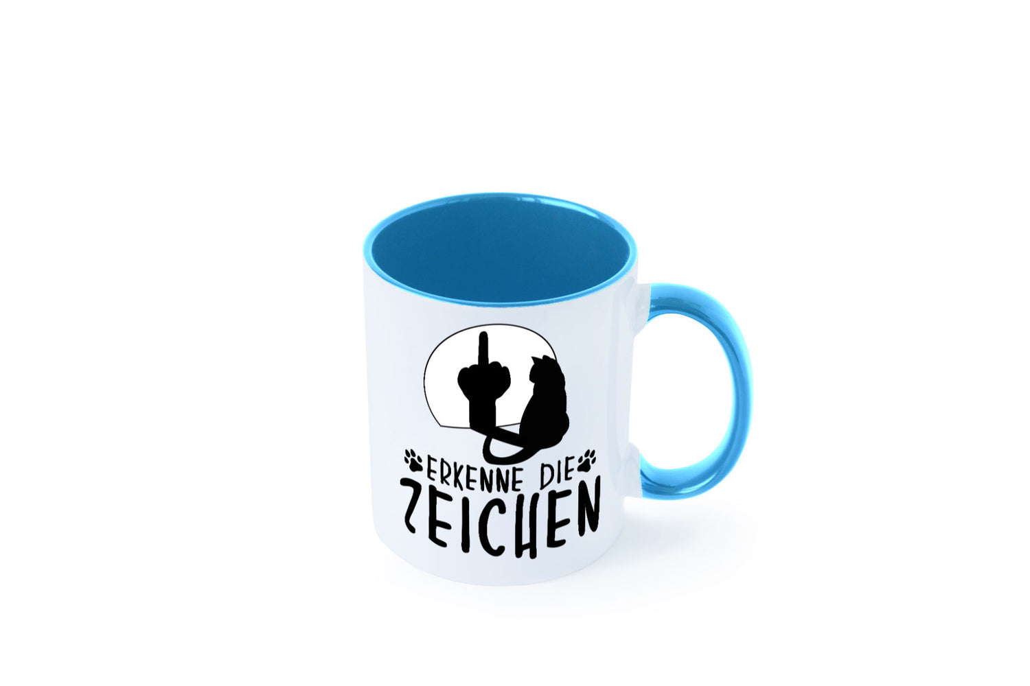 Erkenne die Zeichen | Katze Humor Tierliebhaber Geschenkidee Tasse