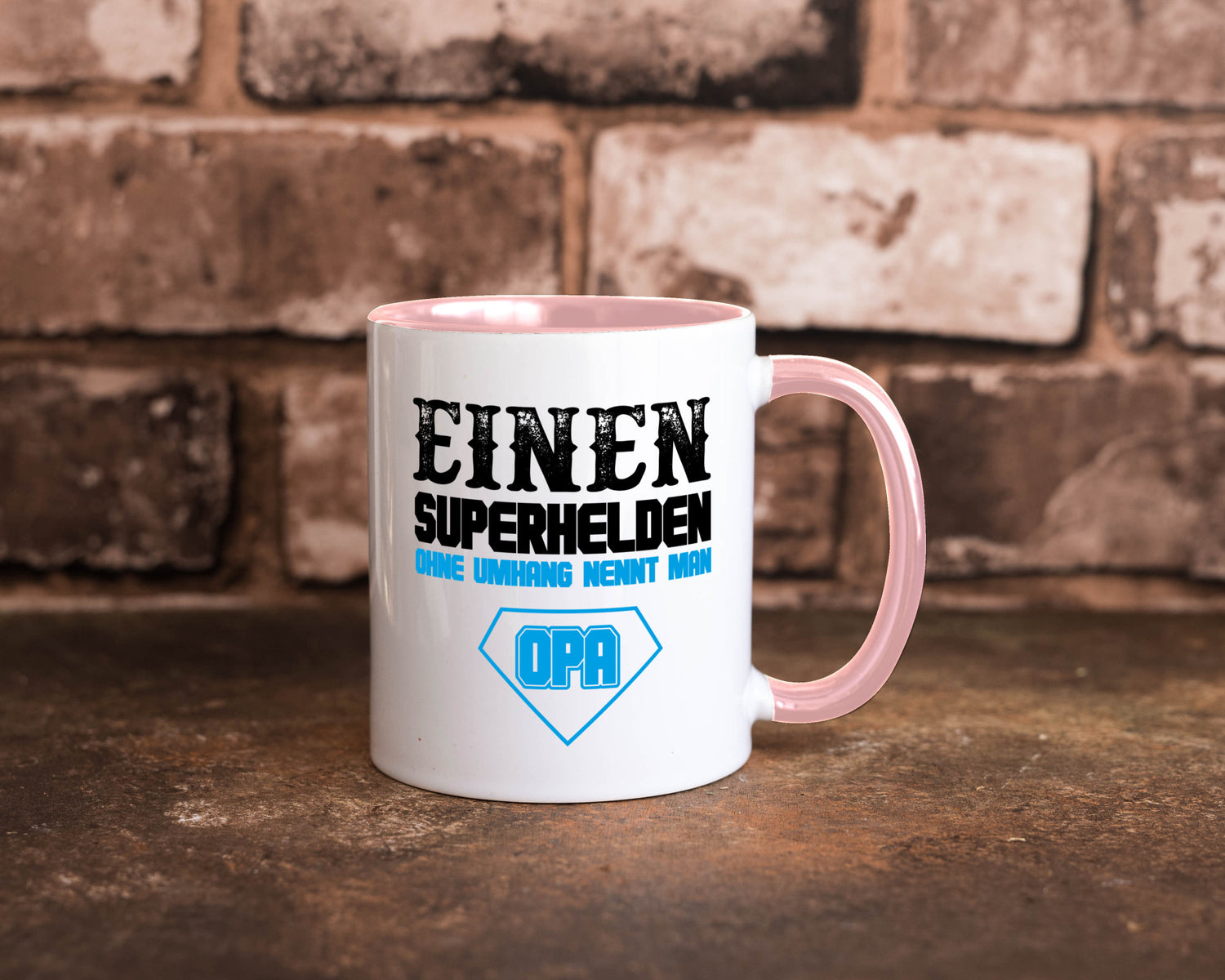 Superheld Opa Geschenk Familie Geschenkidee lustiger Spruch Tasse