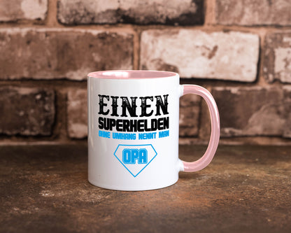 Superheld Opa Geschenk Familie Geschenkidee lustiger Spruch Tasse