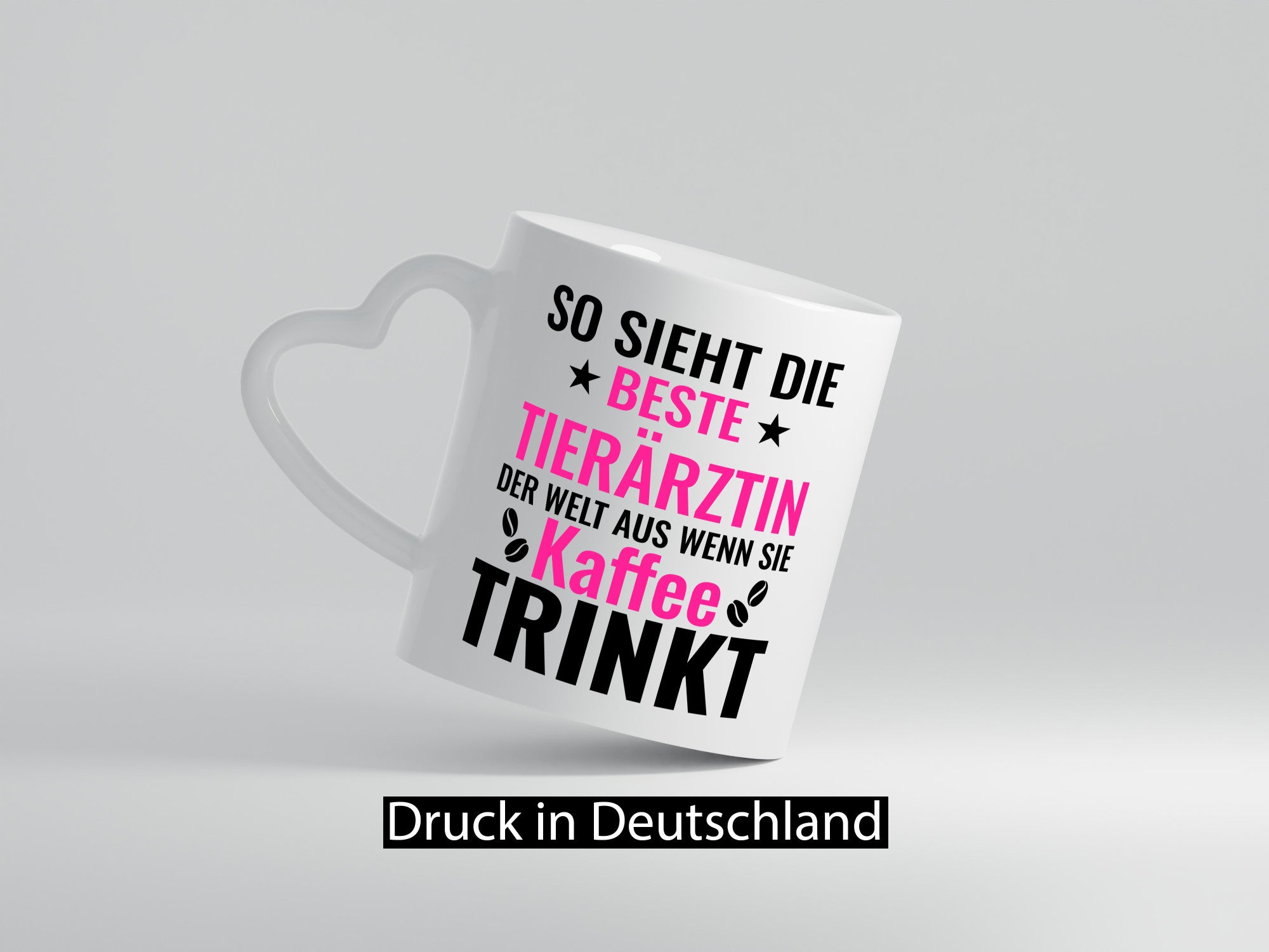 Kaffee trinkt: Tierärztin | Mediziner Tiermedizin lustig Tierliebhaber Humor