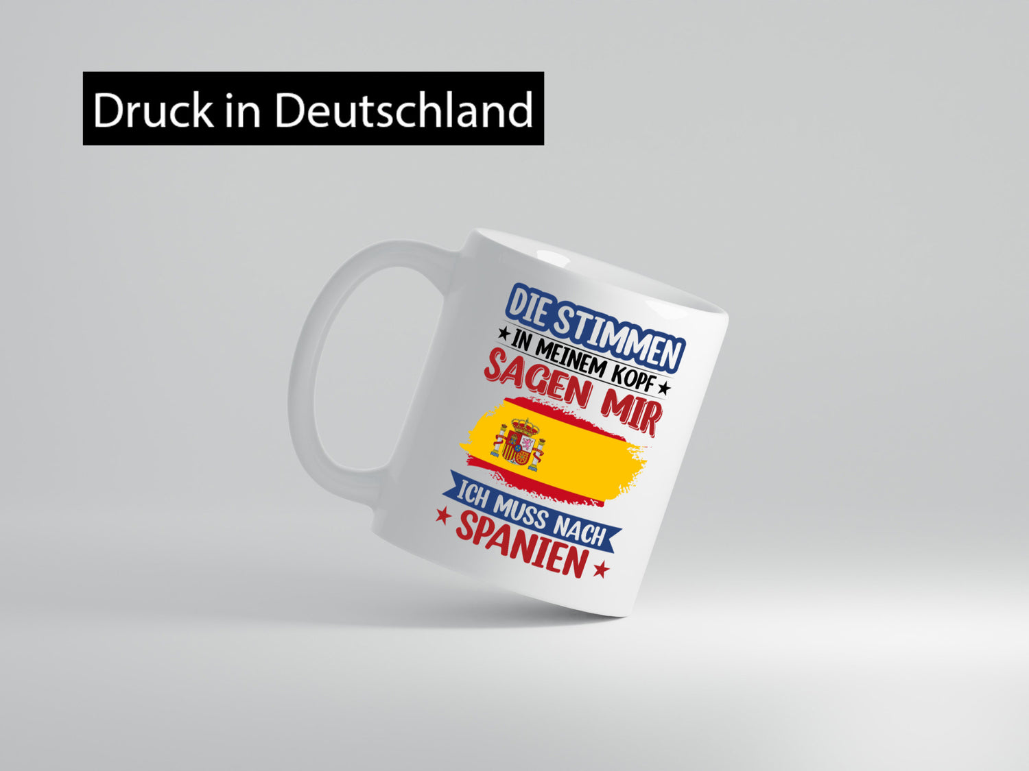 Spanien | Urlaub Stimmen in meinem Kopf Traumland v2 lustiger Spruch Geschenk