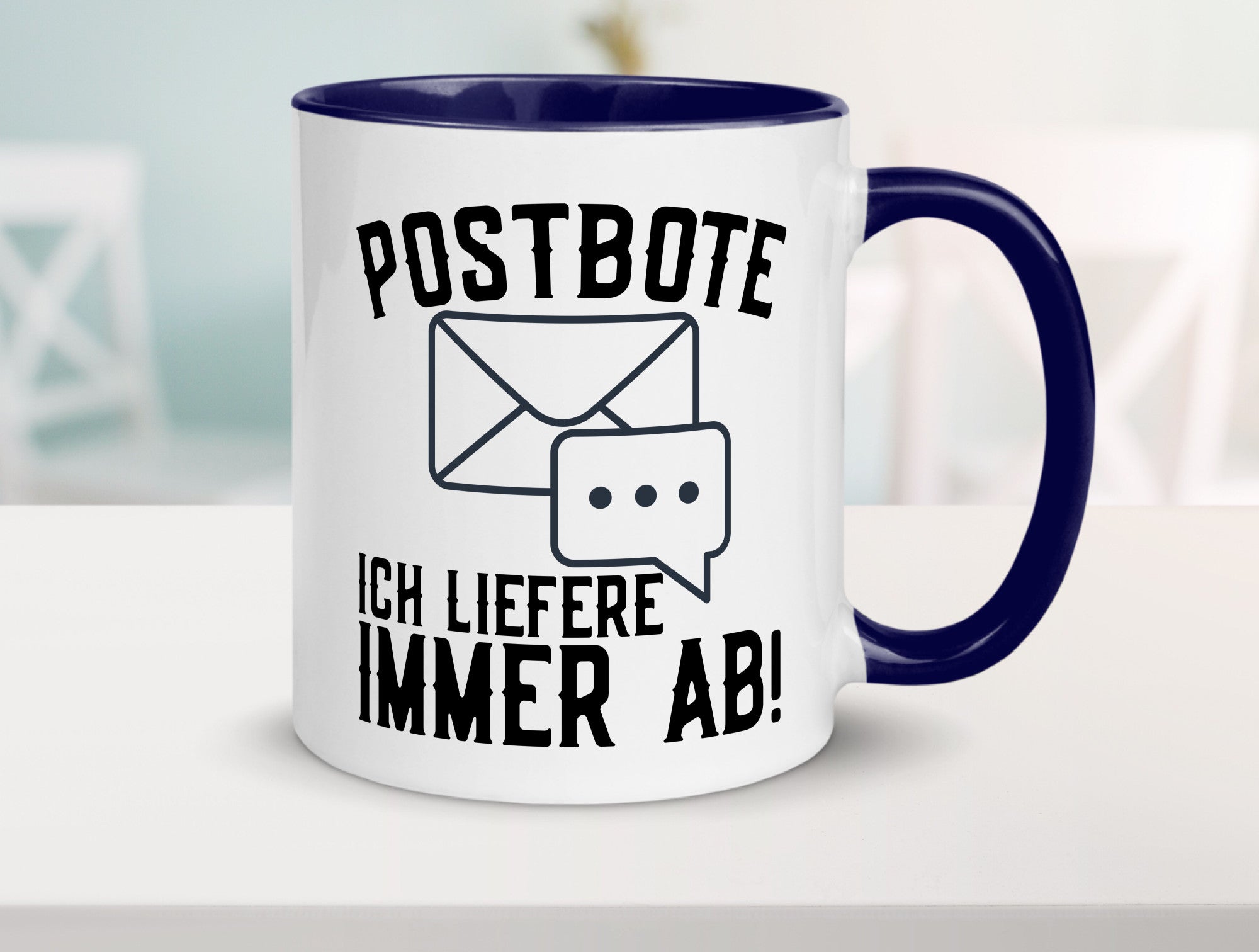 Ich liefere immer ab | Postbote Brief Zusteller Kurier Geschenk Humor