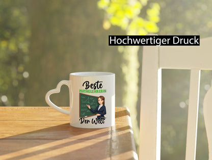 Beste Mathelehrerin | Lehrer Mathe v2 lustig Humor Geschenkidee Geschenk Tasse