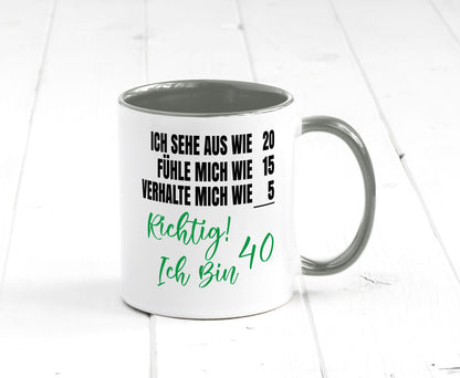Ich bin Jung | 40 Geburtstag Verhalte mich wie ein Kind Geschenk Geschenkidee