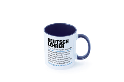 Deutschlehrer Spruch | Lehrer Schule Humor lustig Geschenkidee Geschenk Tasse