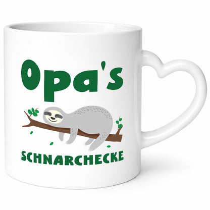 Opas Schnarchecke | Faultier Opa Bester Humor Familie Geschenkidee Tasse