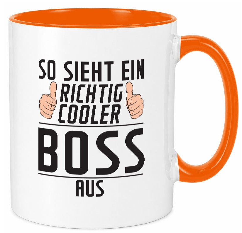 Richtig Cooler Boss | Führungskraft Vorgesetzter lustiger Spruch Geschenk Humor Tasse