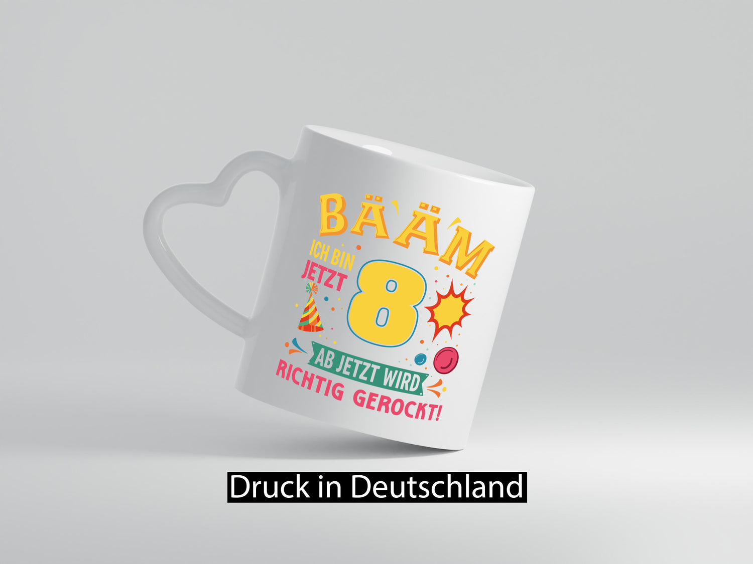8. Geburtstag | 8 Jahre ab jetzt wird richtig gerockt Geschenk Geschenkidee