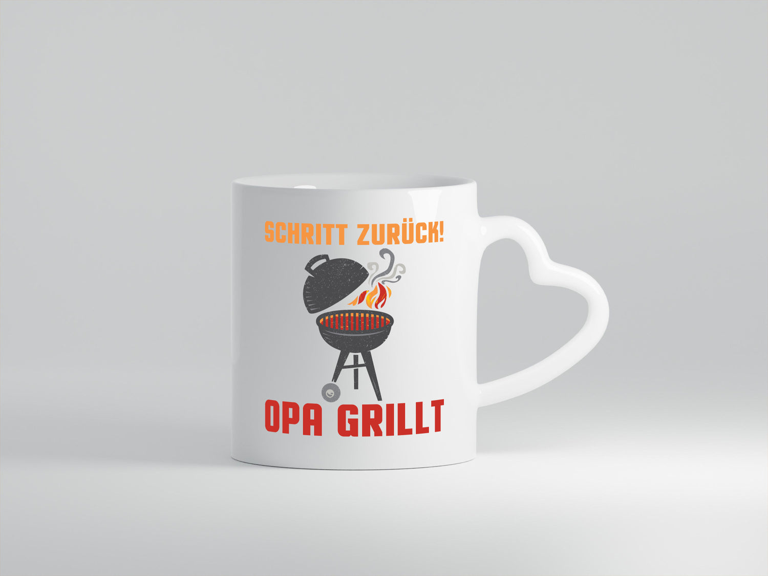 Schritt zurück, Opa grillt | Grill Flamme Geschenk Familie Geschenkidee