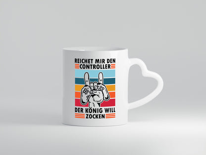 Controller | König will zocken Hand mit lustiger Spruch Geschenk Humor