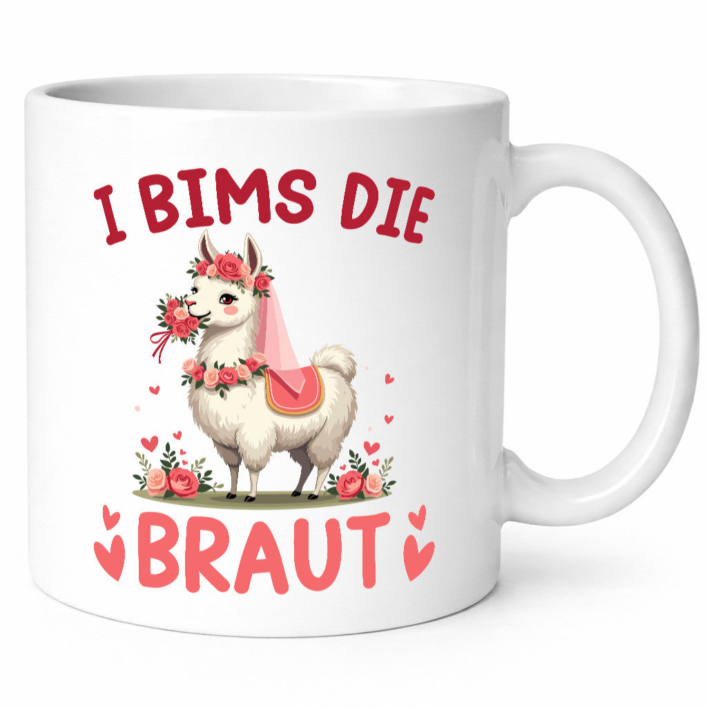 I bims die Braut | Einhorn JGA Hochzeit lustig Humor Geschenkidee Geschenk Tasse