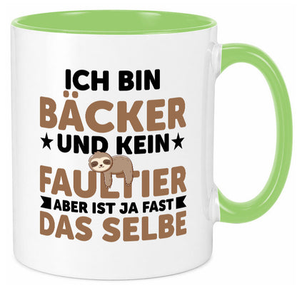 Ich bin kein Faultier: Bäcker | Bäckerei Backen Konditor Humor Tierliebhaber