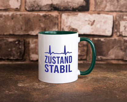 Zustand stabil | Herzschlag v2 Geschenk Humor Geschenkidee lustiger Spruch Tasse