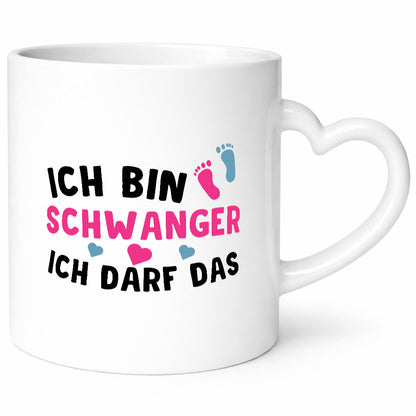 Ich bin schwanger | Nachwuchs Tasse lustiger Spruch Geschenk Humor Geschenkidee