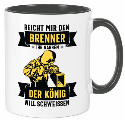 König will schweissen | Schweisser Sterne lustiger Spruch Geschenk Humor