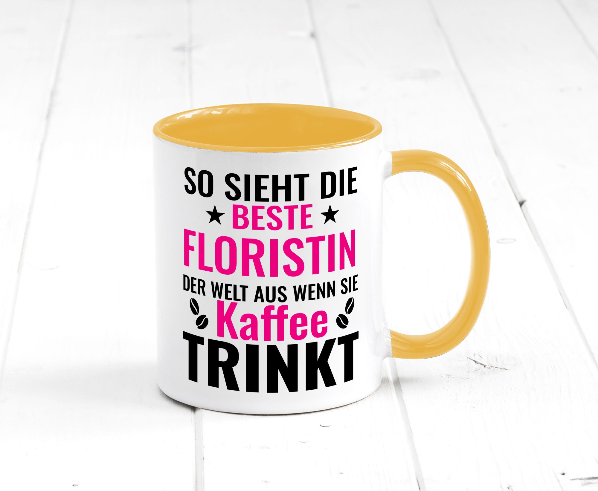 Kaffee trinkt: Floristin | Blumen Verkäuferin lustiger Spruch Geschenk Humor