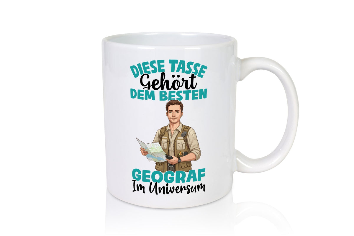 Im Universum: Geograf | Geografie Humor Geschenkidee Tasse