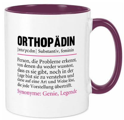 Orthopädin | Spruch Beruf Humor Orthopädie v2 Arbeit Kollegen Büro Geschenkidee
