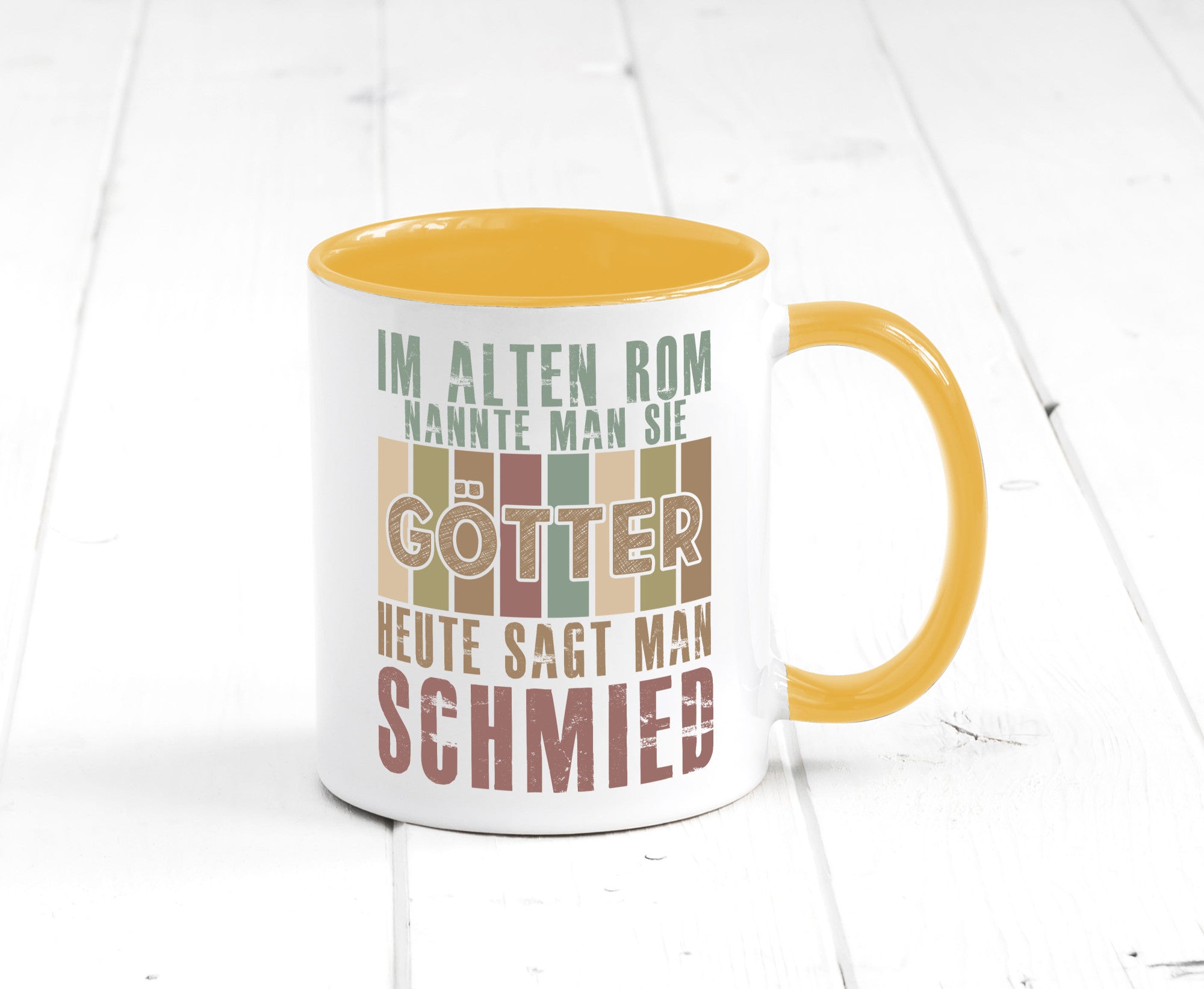 Heute sagt man: Schmied | schmieden lustig Humor Geschenkidee Geschenk Tasse