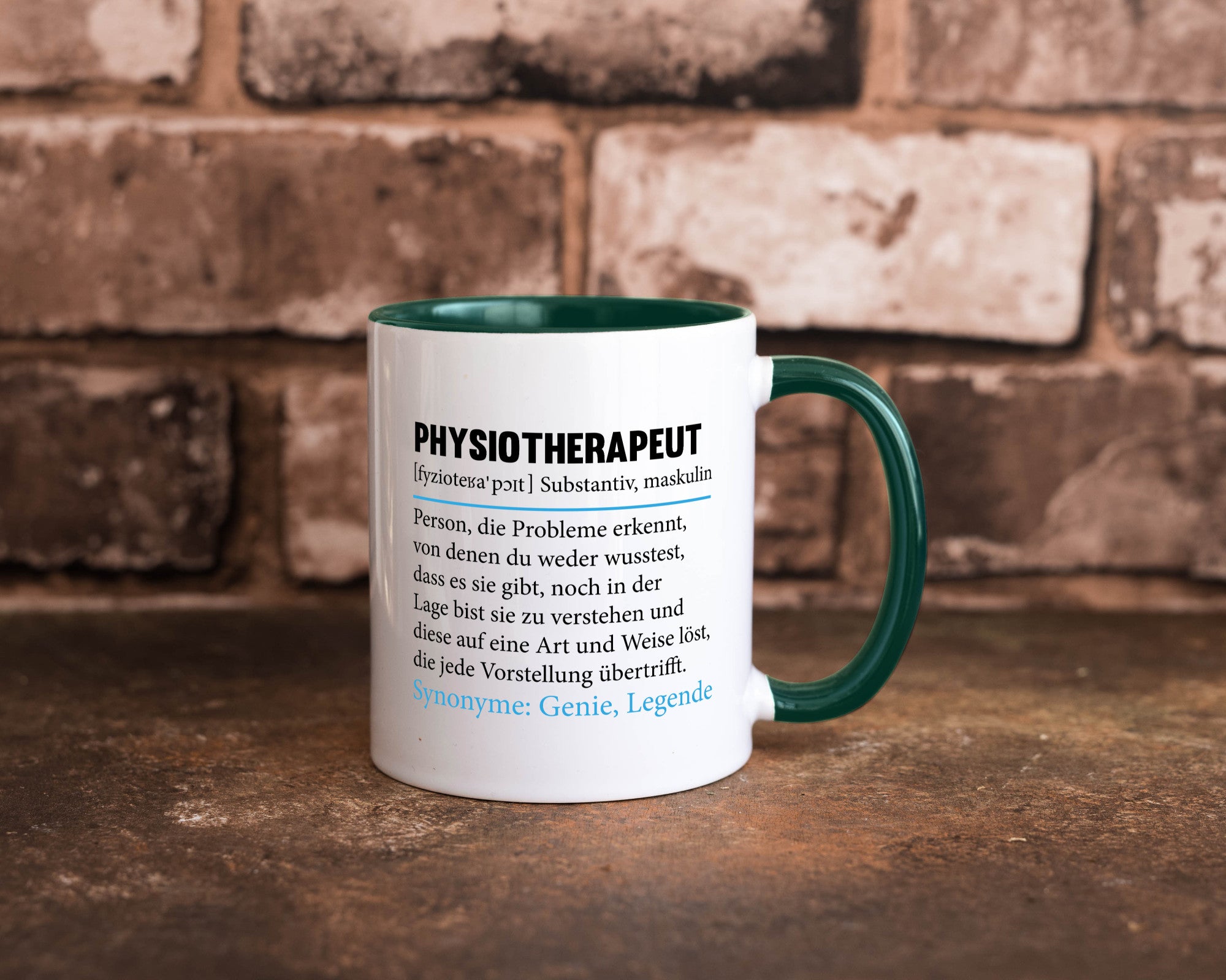 Physiotherapeut | Beruf Spruch Text lustig v2 Humor Arbeit Kollegen Büro