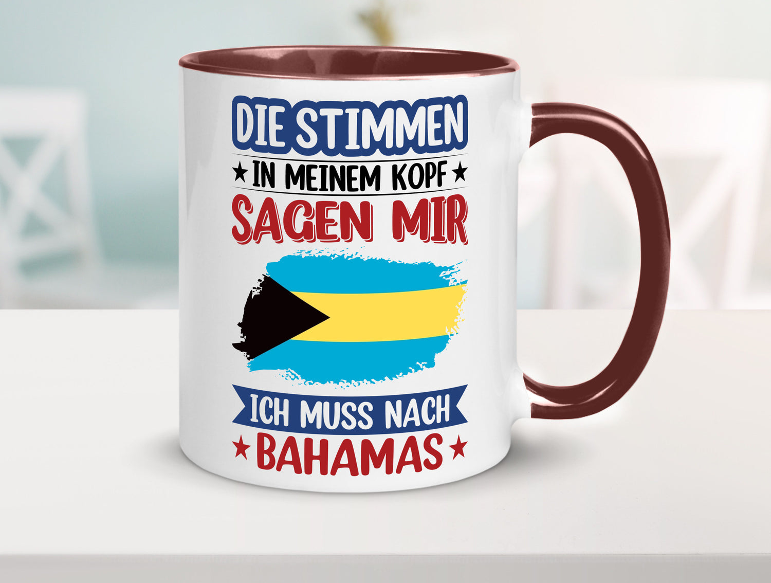 Bahamas | Urlaub Stimmen in meinem Kopf Traumland Geschenk Humor Geschenkidee