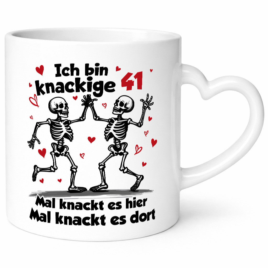 41. Geburtstag | Knackige 41 Ich bin alt v2 Humor Geschenkidee Tasse