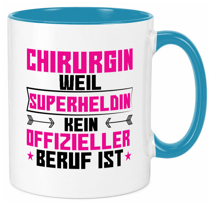 Superheldin Chirurgin | Chirurgie Krankenhaus Geschenkidee Humor Tasse