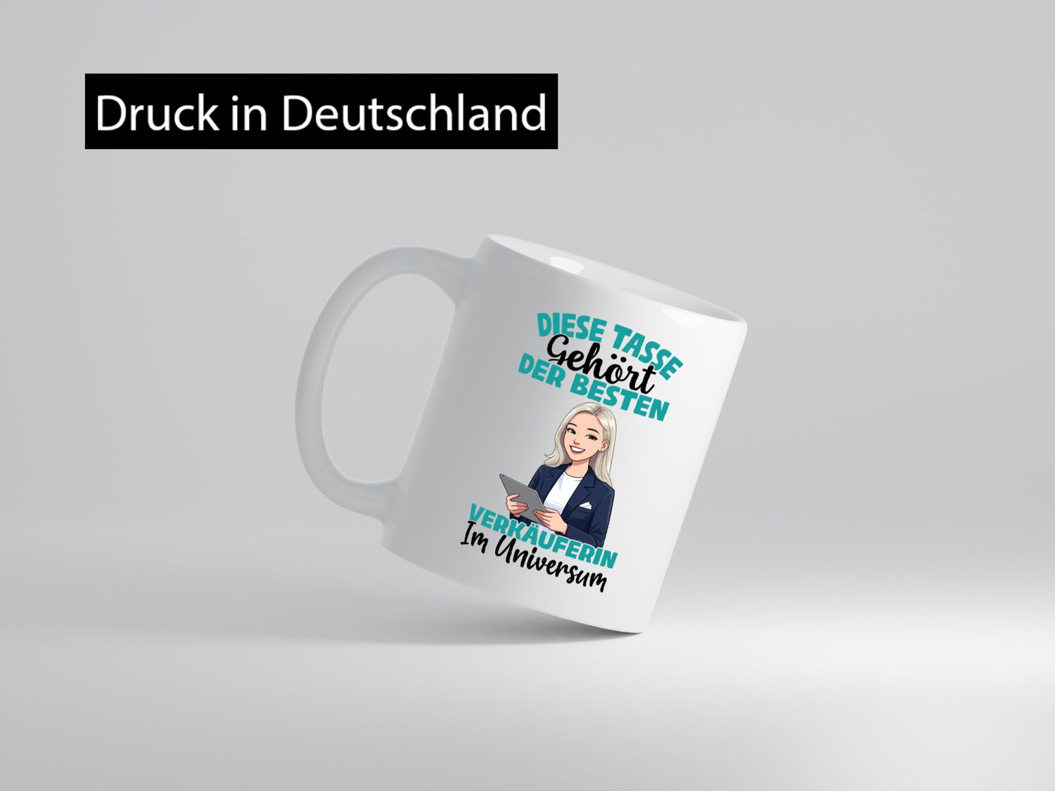 Im Universum: Verkäuferin| Kollegin | Verkaufsjob lustiger Spruch Geschenk