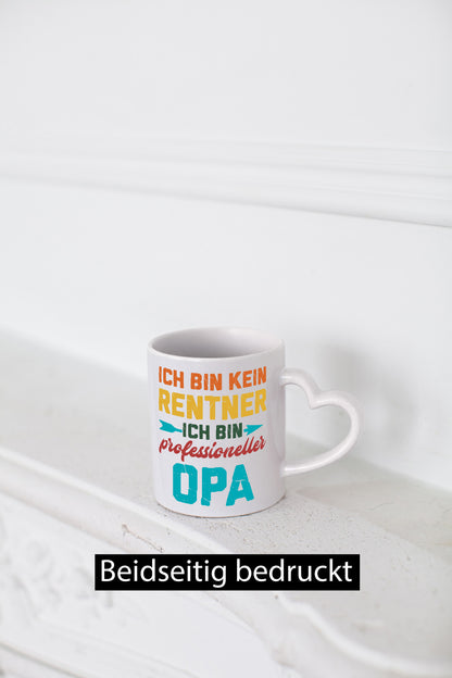 Ich bin Professioneller Opa | Rentner Großvater Geschenkidee Familie Humor Tasse