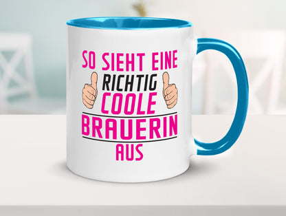 Richtig Coole Brauerin | Bier Brauerei Geschenk Humor Geschenkidee lustiger