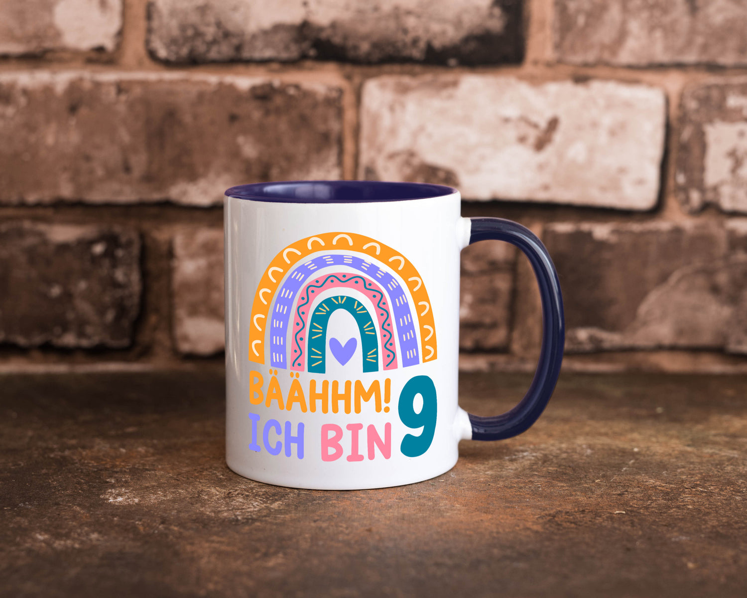 9. Geburtstag | 9 Jahre Regenbogen Bääm Mädchen Geschenk Geschenkidee lustiger
