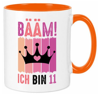 11. Geburtstag | 11 Jahre Bääm ich bin Krone Humor Geschenkidee Tasse