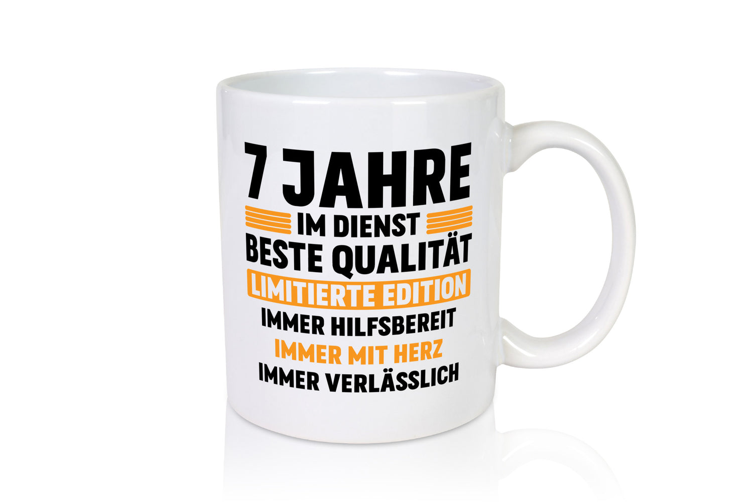 7 Jahre im Dienst | Jubiläum Arbeit v2 lustiger Spruch Geschenk Kollegen Büro