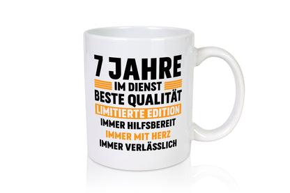 7 Jahre im Dienst | Jubiläum Arbeit v2 lustiger Spruch Geschenk Kollegen Büro