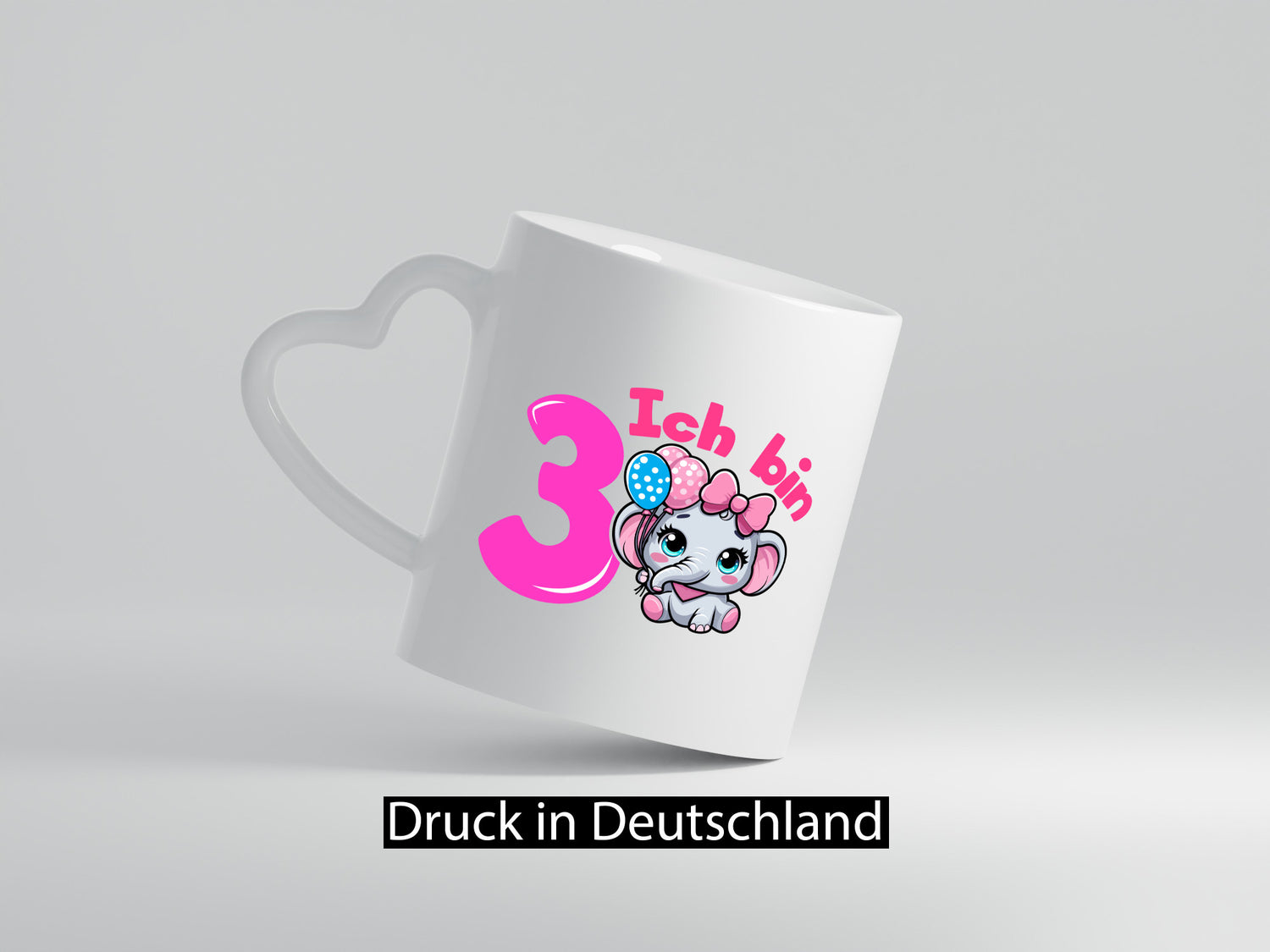3. Geburtstag | 3 Jahre Elefant Mädchen lustig Geschenkidee Geschenk Tasse