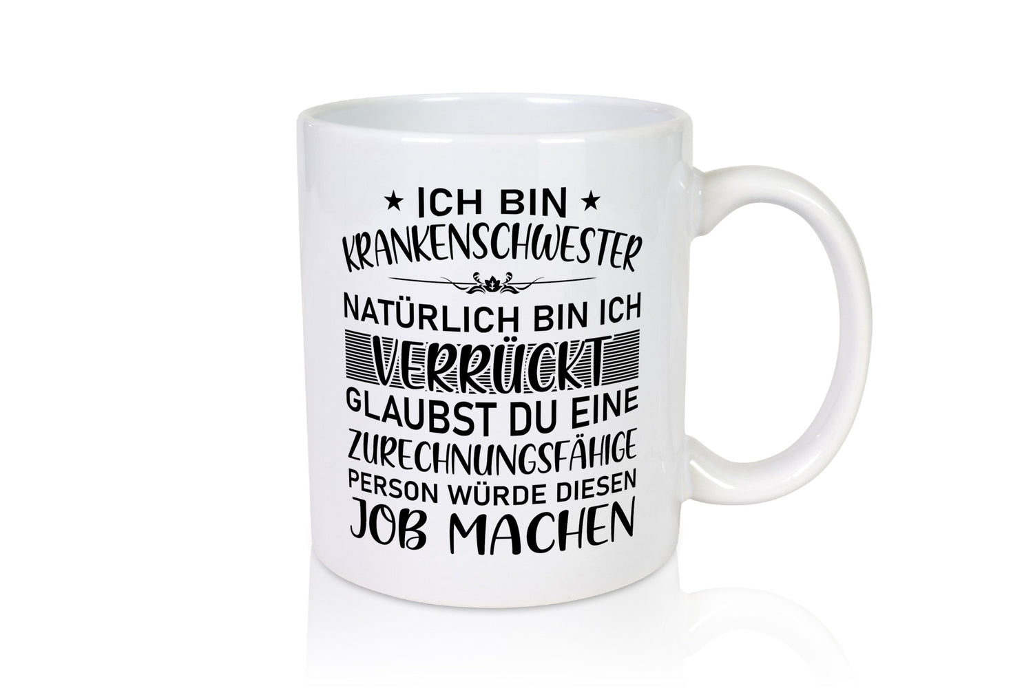 Verrückte Krankenschwester macht Job | Sternchen Geschenk Arbeit Kollegen Büro
