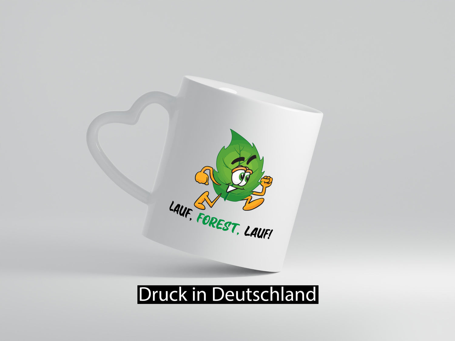 Lauf Forest | rennendes Blat Geschenk Humor Geschenkidee lustiger Spruch Tasse