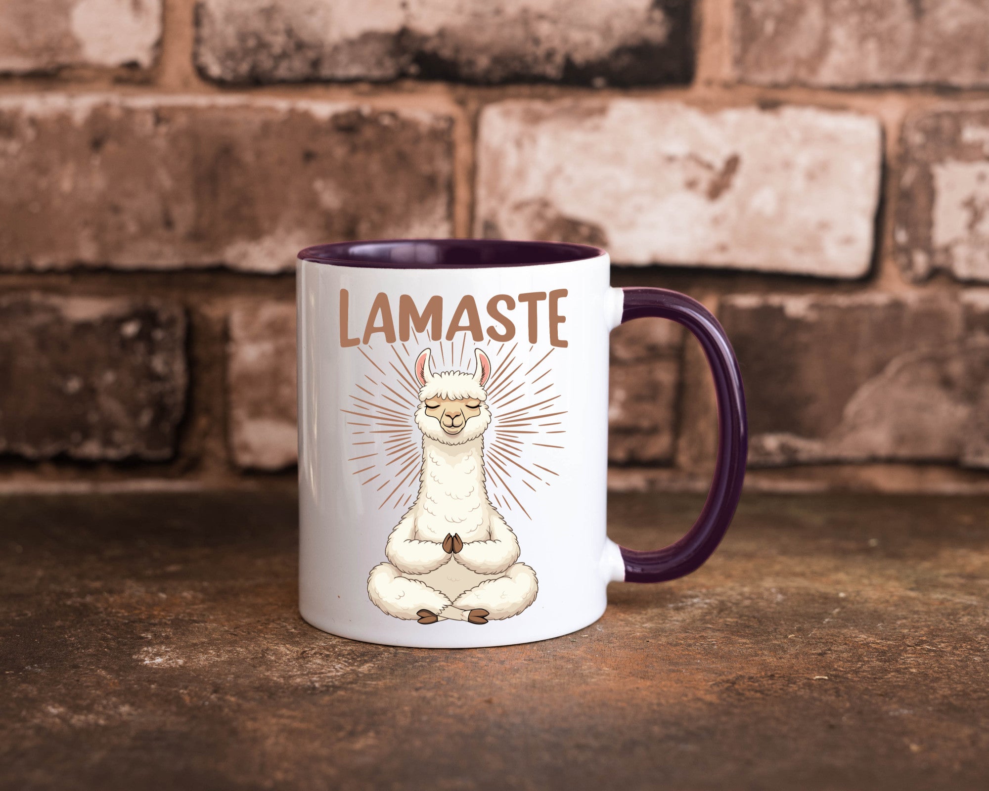 Lamaste | Lama Namaste lustiger Spruch Geschenk Humor Geschenkidee Tasse