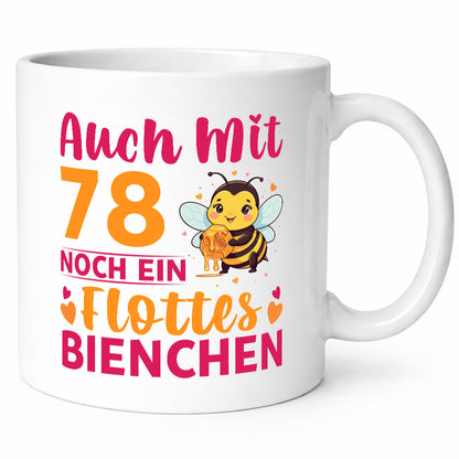 78. Geburtstag | Flottes Bienchen 78 Jahre v2 lustig Geschenkidee Geschenk Tasse