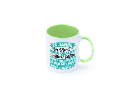 28 Jahre im Dienst | Jubiläum Arbeit lustig Kollegen Büro Geschenk Tasse