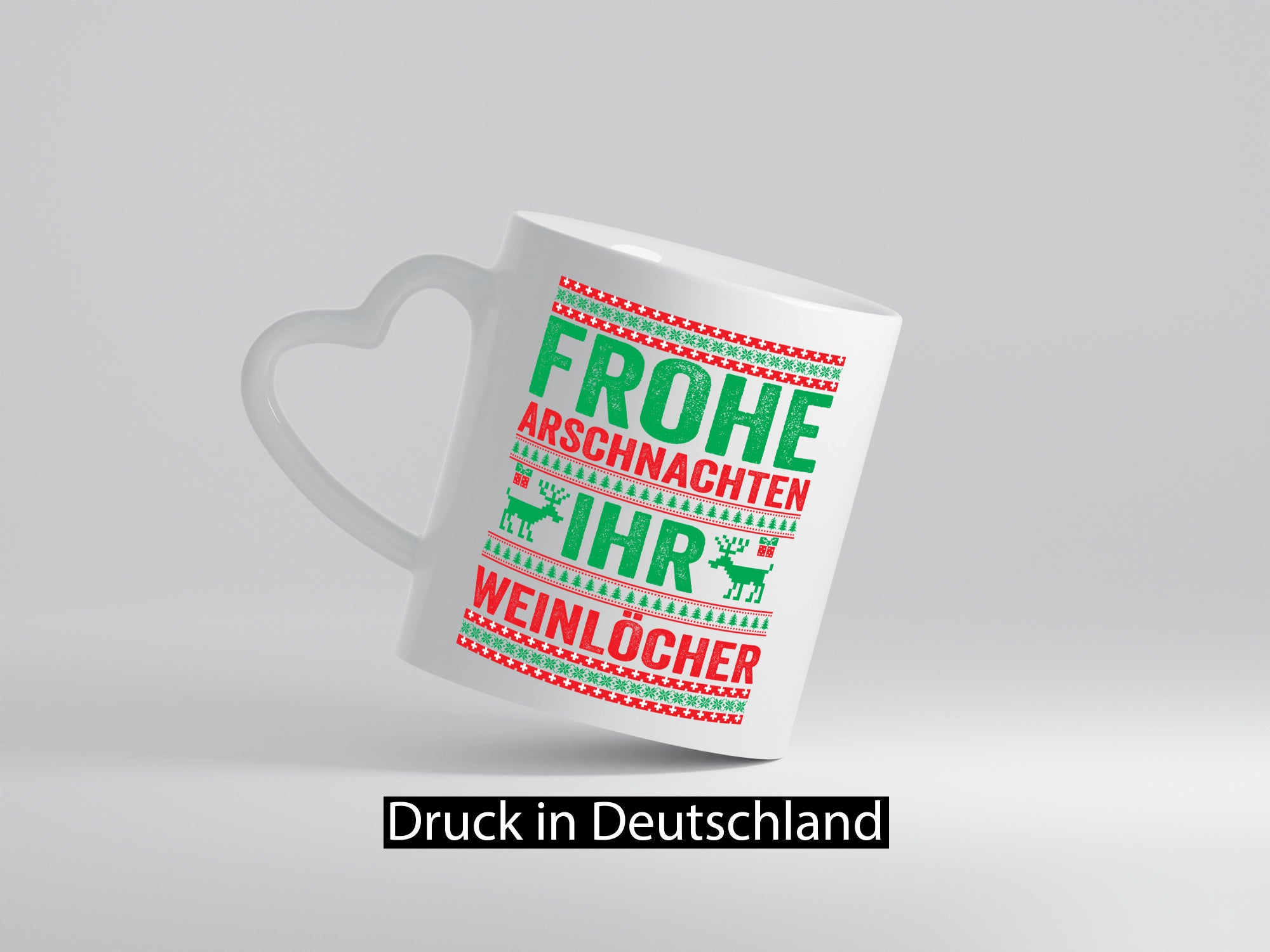 Frohe Arschnachten | Weinlöcher Ugly Christmas Humor Geschenkidee Tasse