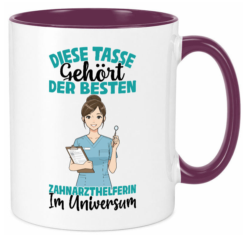 Im Universum: Zahnarzthelferin | Zahnmedizin Humor Geschenkidee Tasse