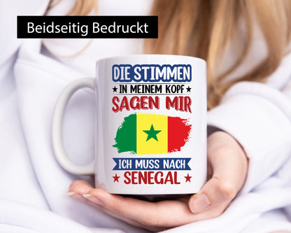 Senegal | Urlaub Stimmen in meinem Kopf Traumland v2 lustig Humor Geschenkidee